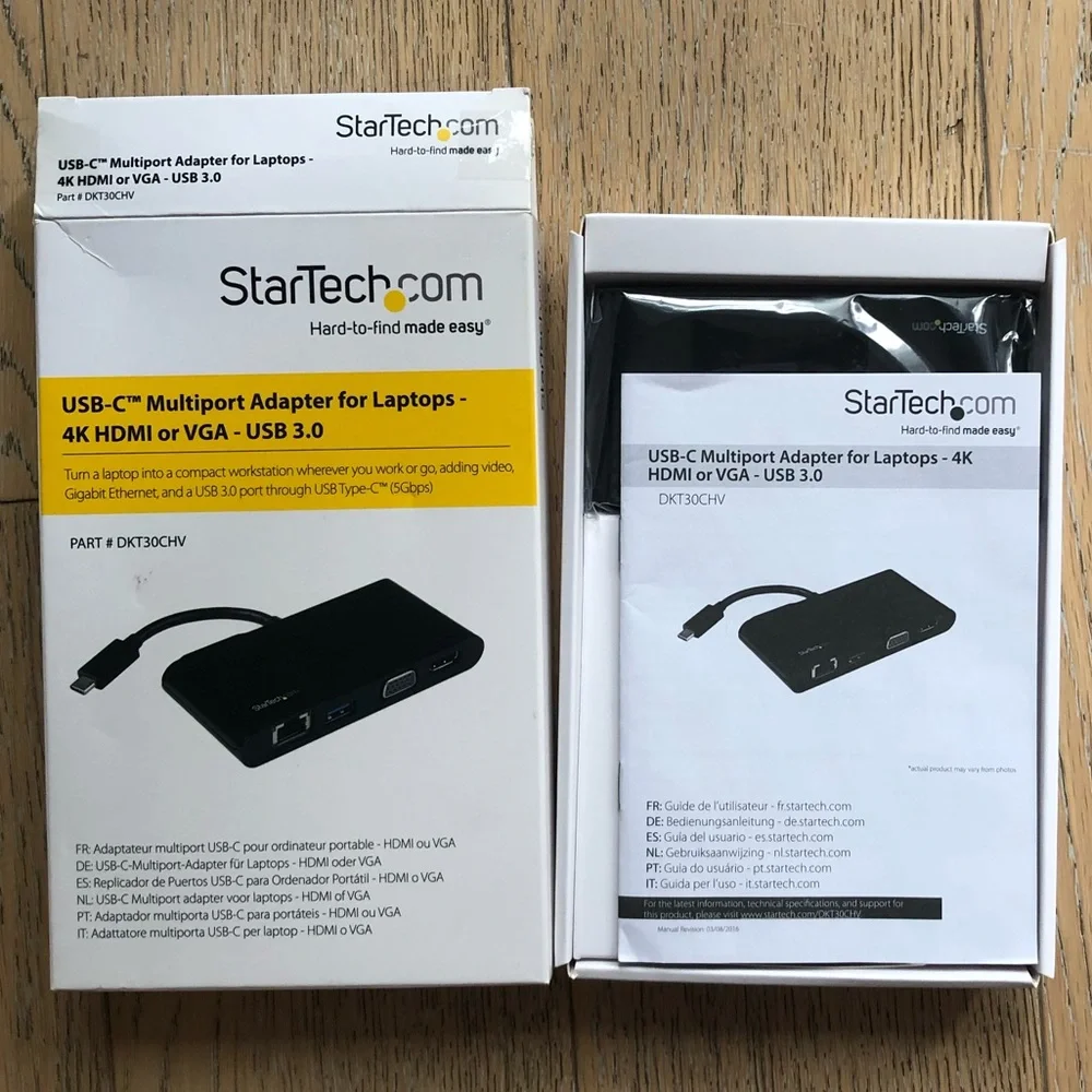 StarTech.com USB-C Multiport Adaptor for Laptops - 4K HDMI or VGA - USB 3.0